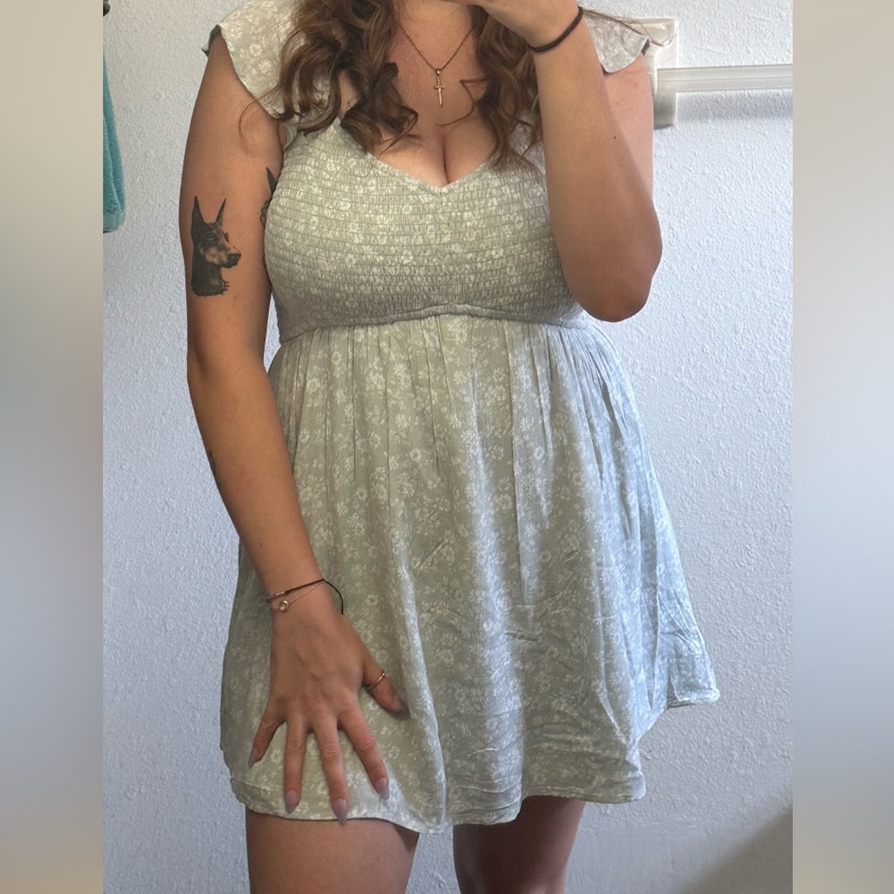 Hollister Light Sage Textured Top
